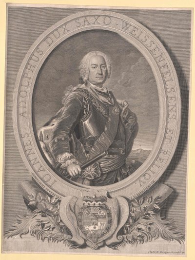 Herzog von Sachsen-Weissenfels Johann Adolf II. von Artist Unknown