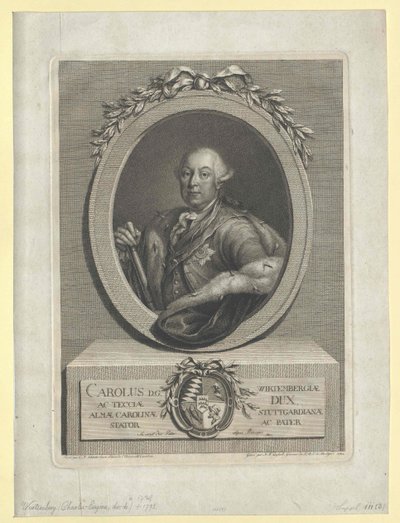 Herzog von Württemberg Karl II Eugen von Artist Unknown
