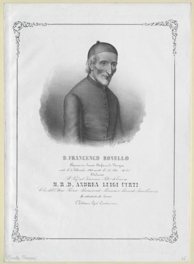 Francesco Bosello von Artist Unknown