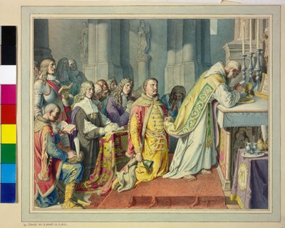 Heiliger Jahrmarkt auf dem Leopoldsberg von Artist Unknown