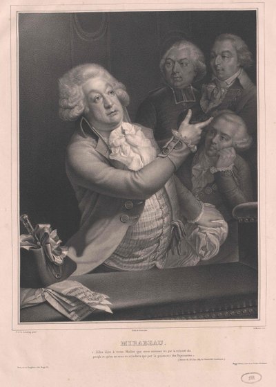 Honoré Riquetti Comte de Mirabeau von Artist Unknown