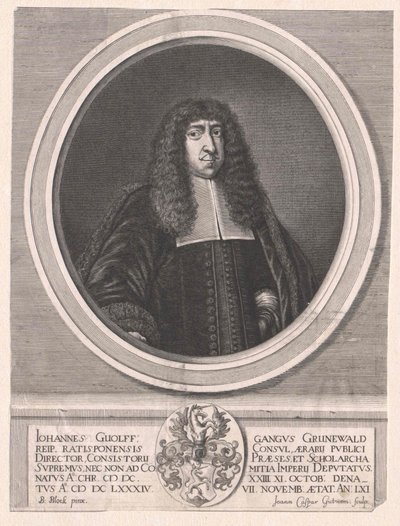 Johann Wolfgang Gruenewald (Druck) von Artist Unknown