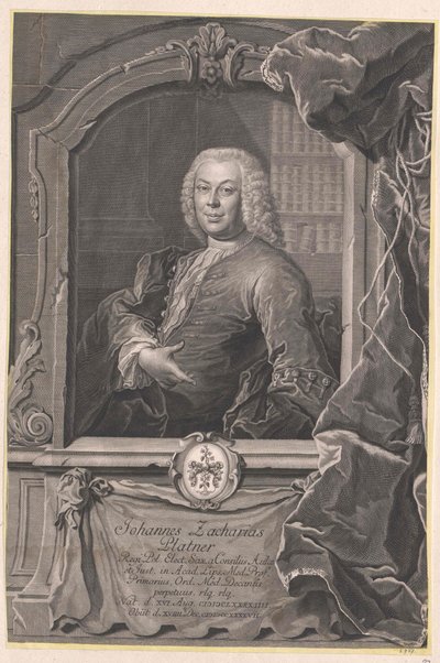 Johann Zachariah Platner von Artist Unknown