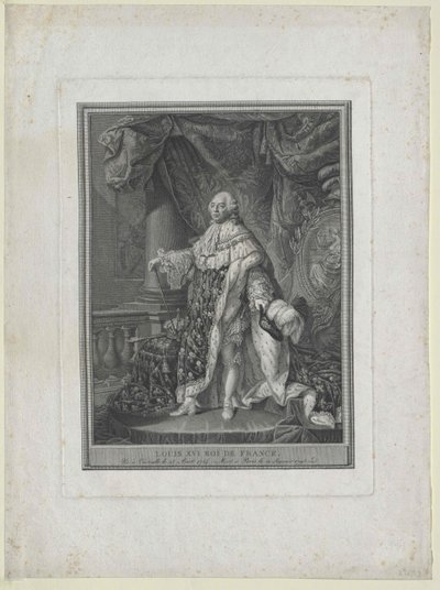 König von Frankreich Ludwig XVI. von Artist Unknown