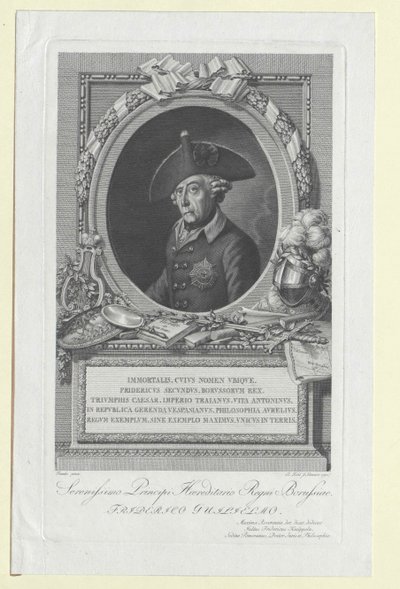 König von Preußen Friedrich II. von Artist Unknown