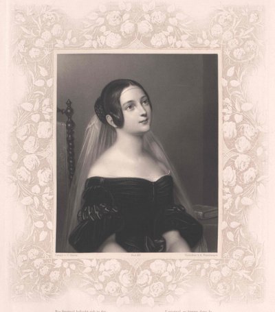 Louise Baronin von Neubeck (Druck) von Artist Unknown