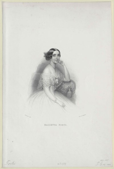 Marietta Forti von Artist Unknown