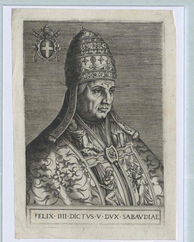 Papst Felix IV (Druck) von Artist Unknown