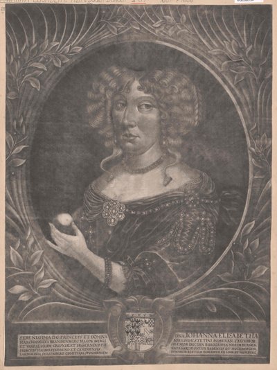 Prinzessin von Baden-Durlach Johanna Elisabeth von Artist Unknown