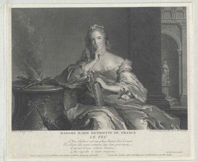 Prinzessin von Frankreich Marie Henriette von Artist Unknown