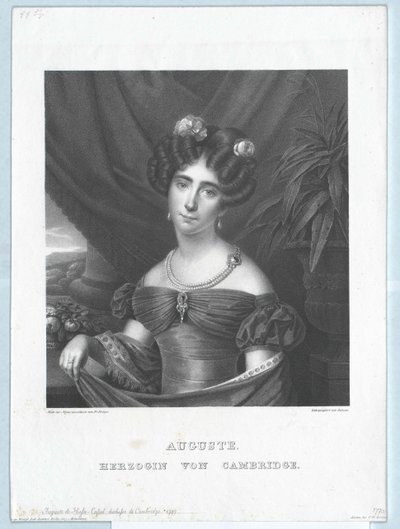 Prinzessin von Hessen-Kassel Auguste von Artist Unknown