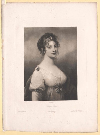 Prinzessin von Mecklenburg-Strelitz Louise von Artist Unknown
