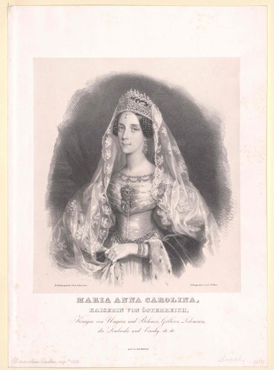 Prinzessin von Savoyen-Sardinien Maria Anna von Artist Unknown