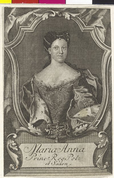 Prinzessin von Sachsen Maria Anne von Artist Unknown