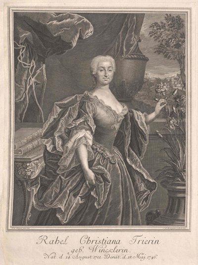 Rahel Christiana Winckler von Artist Unknown
