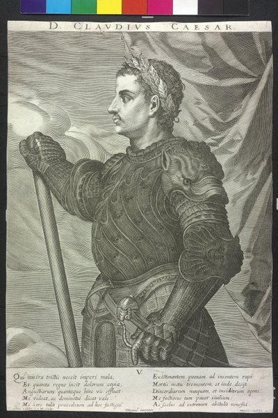 Römischer Kaiser Claudius von Artist Unknown