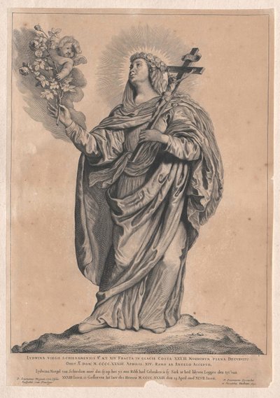 Heilige Lidwina von Schiedam von Artist Unknown