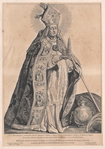 Heiliger Willibrord von Artist Unknown