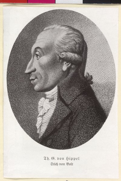 Theodor Gottlieb von Hippel von Artist Unknown