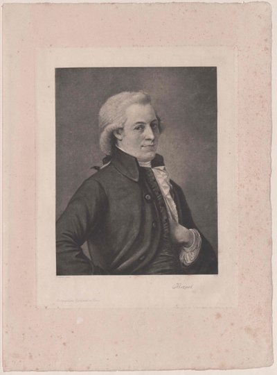 Wolfgang Amadeus Mozart von Artist Unknown