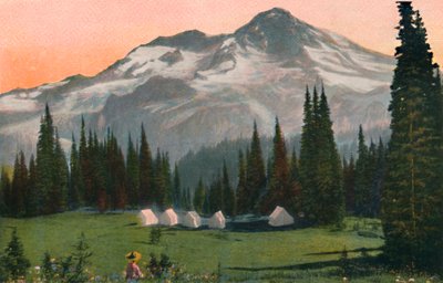 Mount Rainier von Indian Henrys, um 1916 von Asahel Curtis
