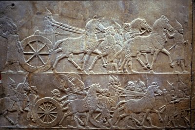 Ashurbanipal in der Schlacht von Til-Tuba von Assyrian