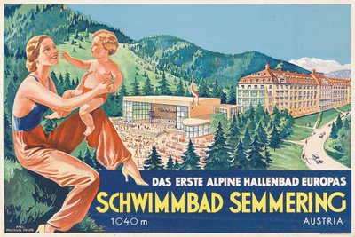 Schwimmbad Semmering, 1930er Jahre von Atelier Muchsel Fuchs