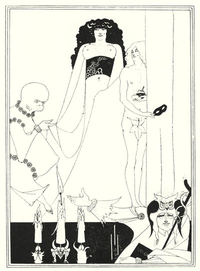 Herodias tritt ein (Gravur) von Aubrey (after) Beardsley