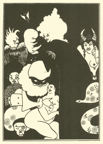 Lucians seltsame Kreaturen (Lithografie) von Aubrey (after) Beardsley