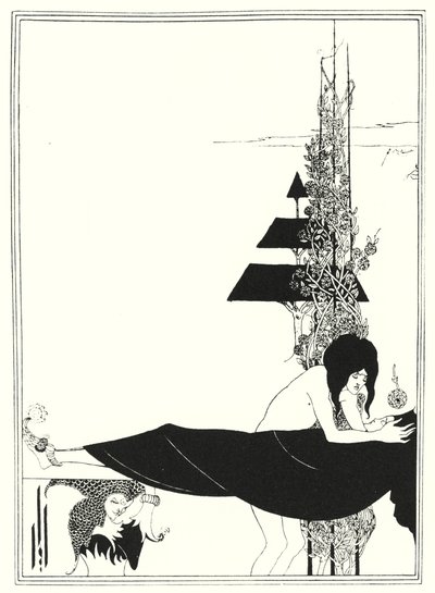 Die platonische Klage (Stich) von Aubrey (after) Beardsley