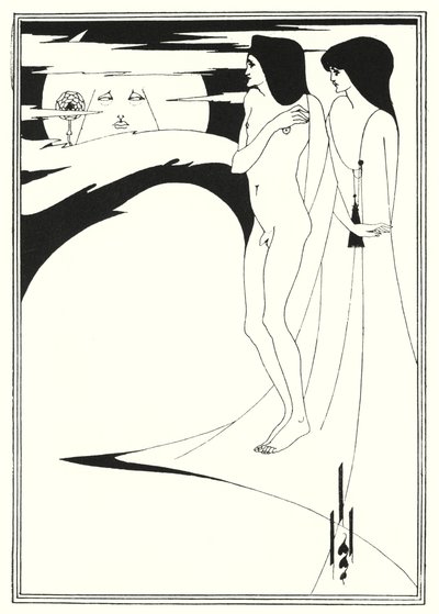 Die Frau im Mond (Gravur) von Aubrey (after) Beardsley