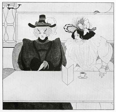Schwarzer Kaffee, 1895 von Aubrey Beardsley
