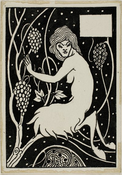 Dekorative Studie: Satyr von Aubrey Beardsley