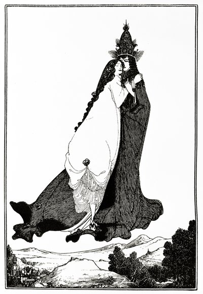 Heilige Rosa von Lima, ca. 1894 von Aubrey Beardsley