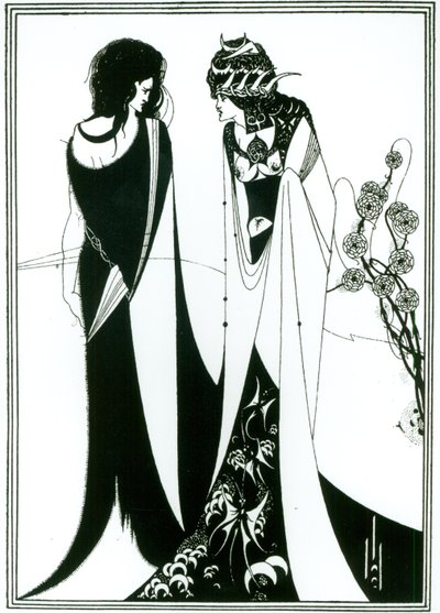 Salome mit ihrer Mutter Herodias von Aubrey Beardsley