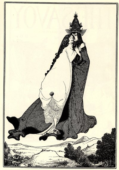 Die Himmelfahrt der Heiligen Rosa von Lima von Aubrey Beardsley