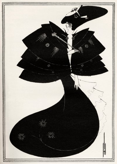Der schwarze Umhang von Aubrey Beardsley