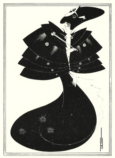 Der schwarze Umhang von Aubrey Beardsley