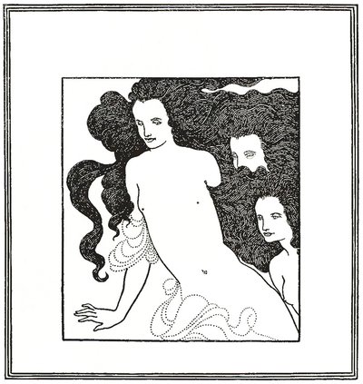 Die Komödie des Rheingolds, Frontispiz 1872 von Aubrey Beardsley