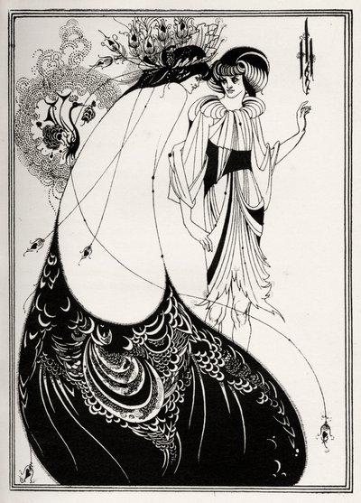 Der Pfauenrock von Aubrey Beardsley