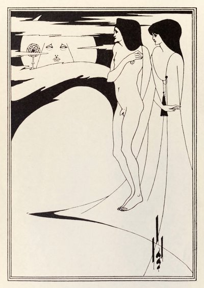 "Die Frau und der Mond" von Aubrey Beardsley