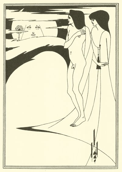 Die Frau im Mond von Aubrey Beardsley