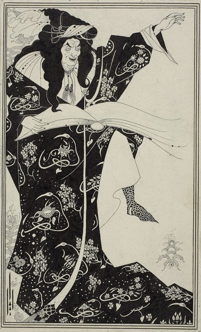 Virgilius der Zauberer, ca. 1893 von Aubrey Beardsley