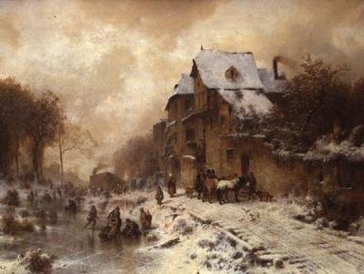 Winterszene von August Albert Zimmermann