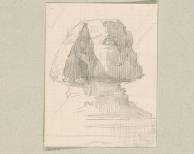 Studie einer Sphinx von August Allebe