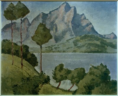 Vierwaldstättersee mit Pilatus von August Babberger