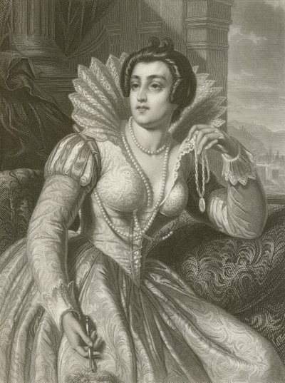 Julia Imperiali (Gravur) von August Friedrich Pecht