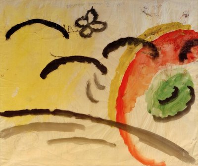 Abstraktes Muster IV, Entwurf für Stickerei von August Macke