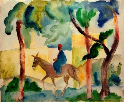 Eselsreiter von August Macke