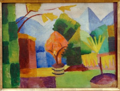 Garten am Thuner See von August Macke